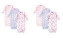 Touched by Nature Baby Girl Kimono Gowns, Set of 3